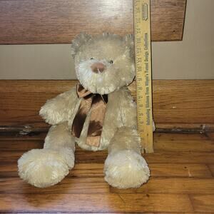 Anico Lotsa Love 20" Plush Stuffed Teddy Bear Tan Beige Brown Ribbon‎ Soft!
